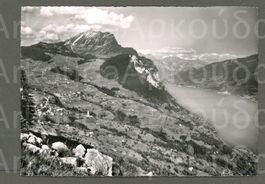 AK sw Amden SG von Gschwendshöhi,Leistchamm,Walensee ≈ 1954