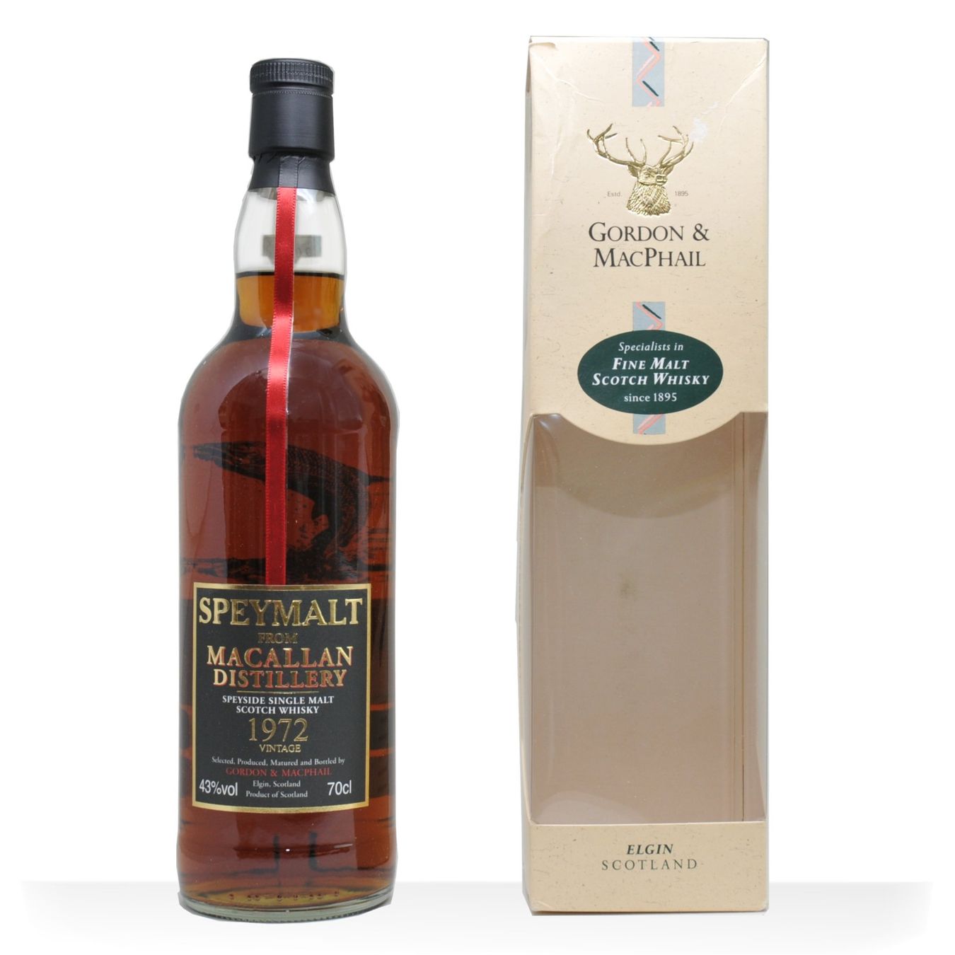 Macallan Spirituosen: Macallan 1972 Speymalt 36Y Gordon & MacPhail 43.0% – Gebraucht aus Wohlen AG von MAXMALT