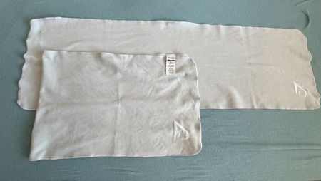 2 GYMSHARK  Gym-Sport Tücher, hellgrau  97x32 cm