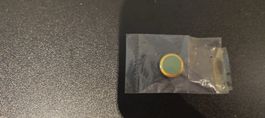 Vintage Knopf Oesenknopf Salbeigrün Gold 12 mm Nähen