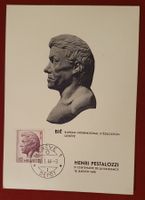 1946, Pestalozzi, 10 Rp., auf Maximumkarte