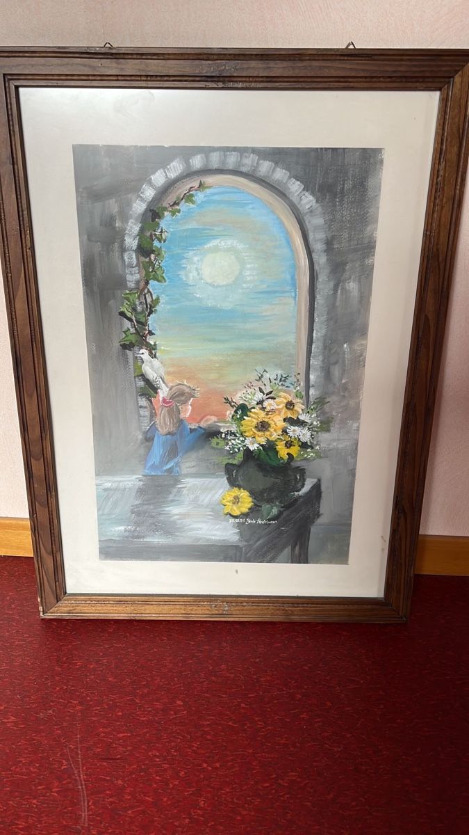 Tableaux: Gemälde "Mondachein" gerahmt – D'occasion à Wiggen par Antoniotto