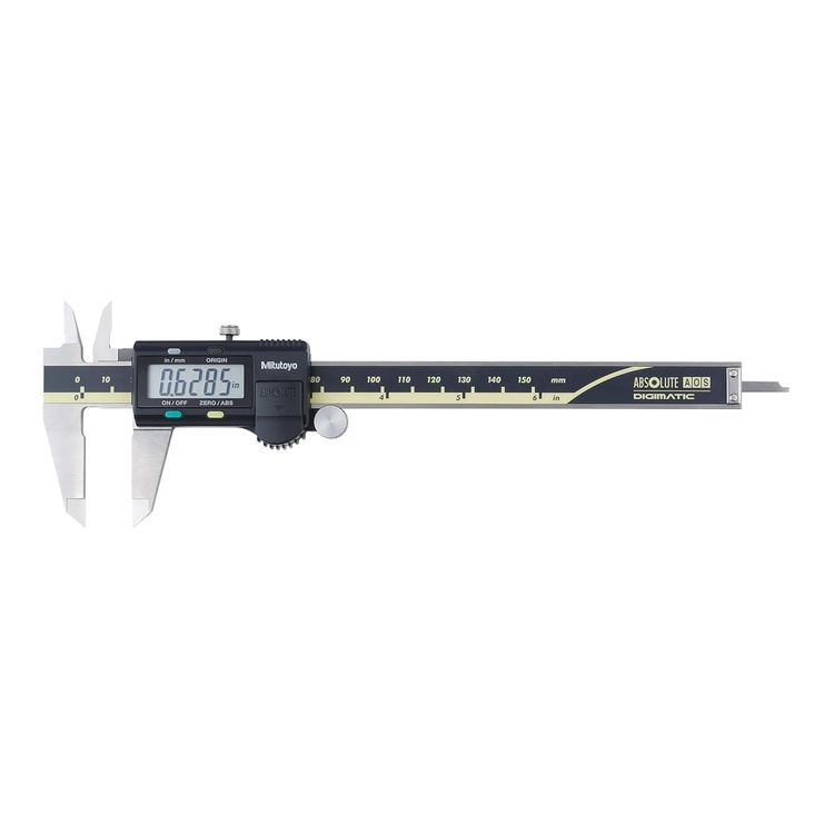 Produktbild von Mitutoyo Messschieber-Set – Digital 500-196-30 (150 Mm, 0,01 Mm) + Präzisionssattel 530-122 (0-150 Mm, Feststellschraube, DIN 862)