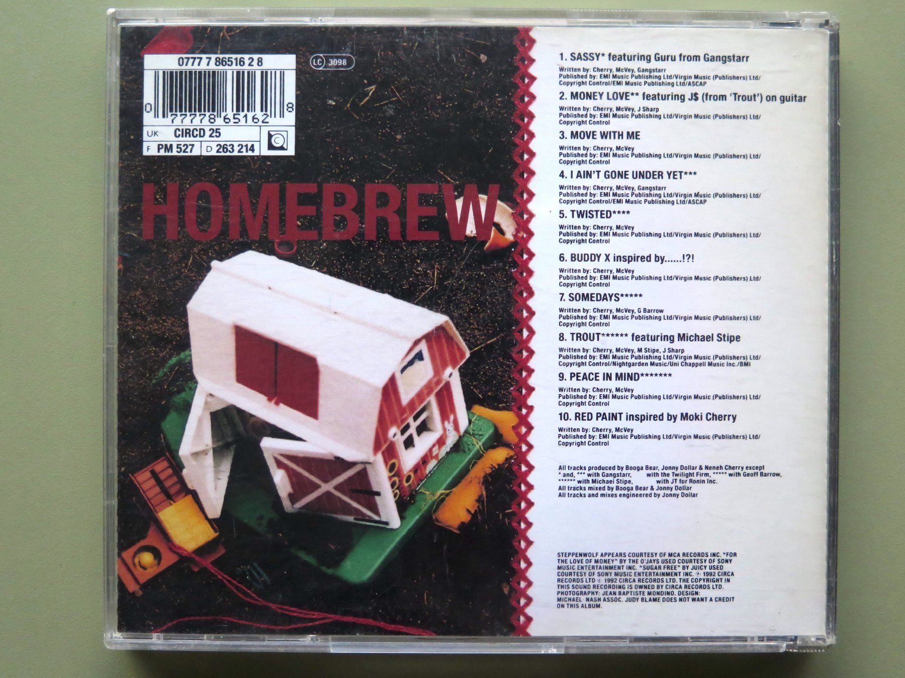 CD: (p) CD NENEH CHERRY: Homebrew, 1992 – Usato da Bern venduto da Balzamico 1
