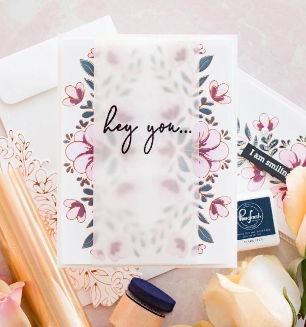 Sciablone: Pinkfresh Studio 3er Set Combo ** Charming Floral Border** – Nuovo e nell'imballaggio originale da Rubigen venduto da rofi100 5