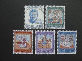 1966 Nr. B128-B132 mit ET-Vollstempel von Bern