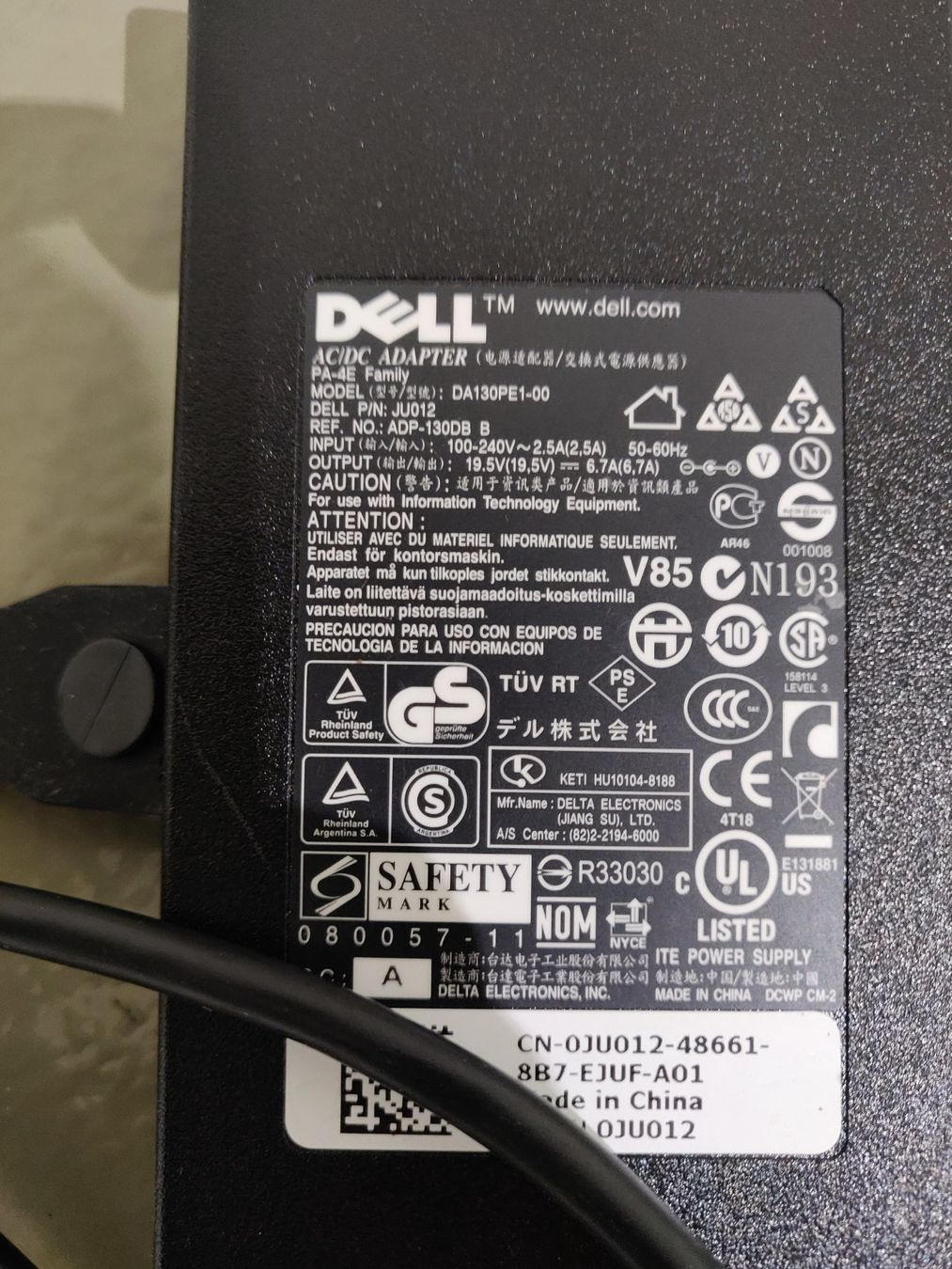 Dell Caricabatterie: Dell 130w Netzteil – Usato da Flawil venduto da rcnkr 3
