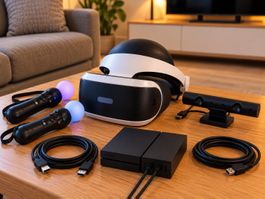 lot ps vr avec boitier + camera + 2 playsatation move