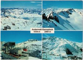 Andermatt - 4 Bild AK Gemsstock