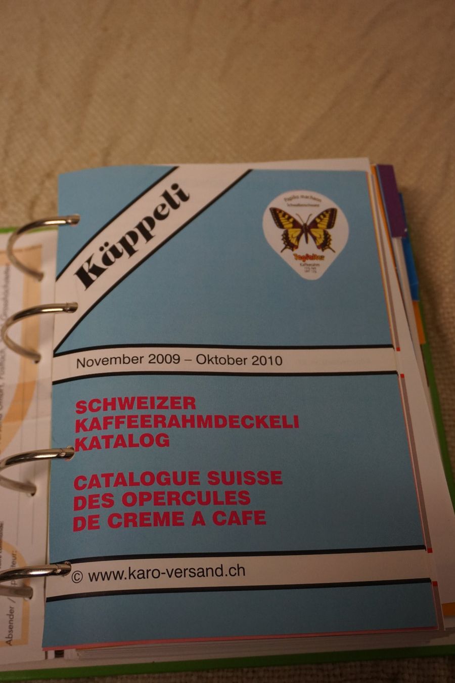 Kaffeerahmdeckel: Käppeli KRD Katalog / Ordner – Gebraucht aus Meinisberg von Faithles1 2