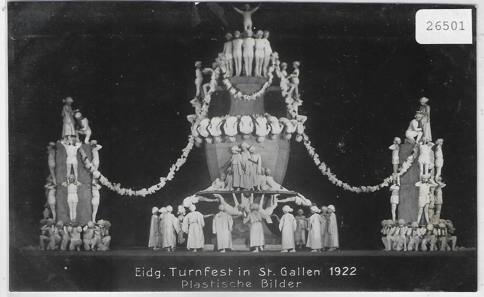 Cartoline postali: Eidg. Turnfest in St. Gallen 1922 – Usato da Ettingen venduto da Kartenplanet