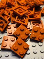 Lego  65x Platten 2x2 (3022) dark orange