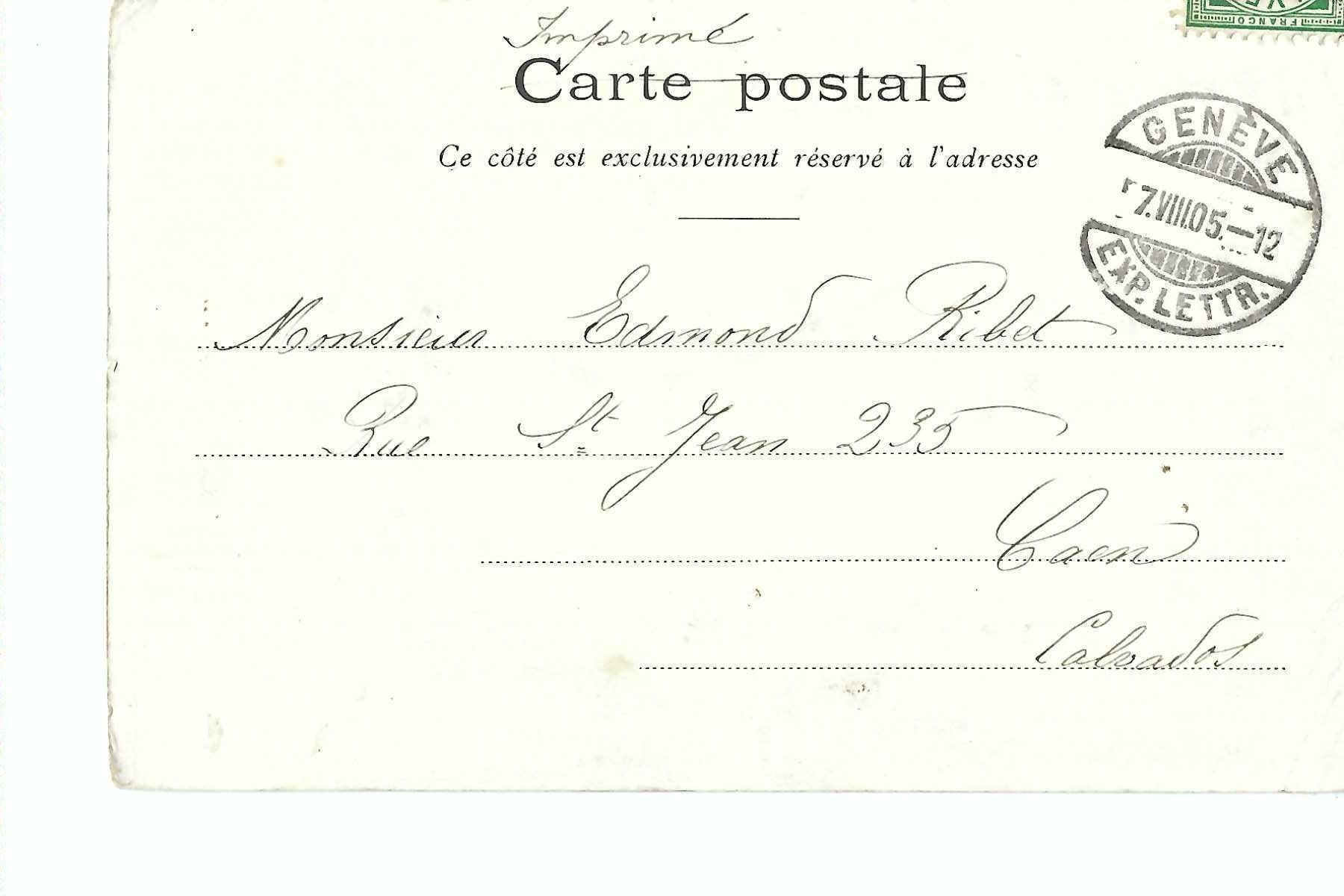 Cartoline postali: Le Bouveret Lac Léman 1905 – Usato da Thun venduto da 44wart 1