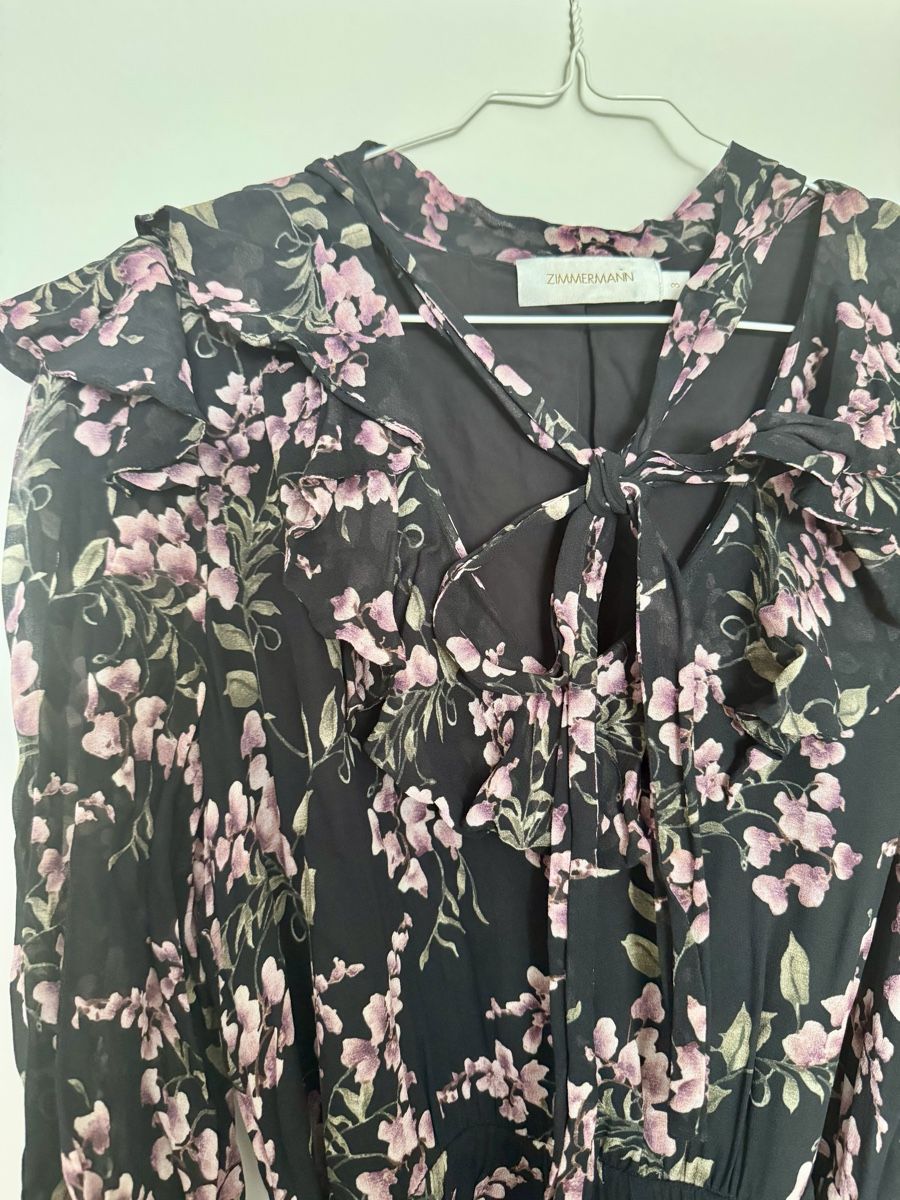 Zimmermann Robes: Zimmermann Kleid Gr. 3 Floral Schwarz – D'occasion à Steckborn par rab_y78k 1
