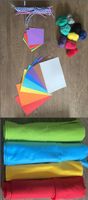 Bastelmaterial-Set: Filz, Wolle, Moosgummi & Papier