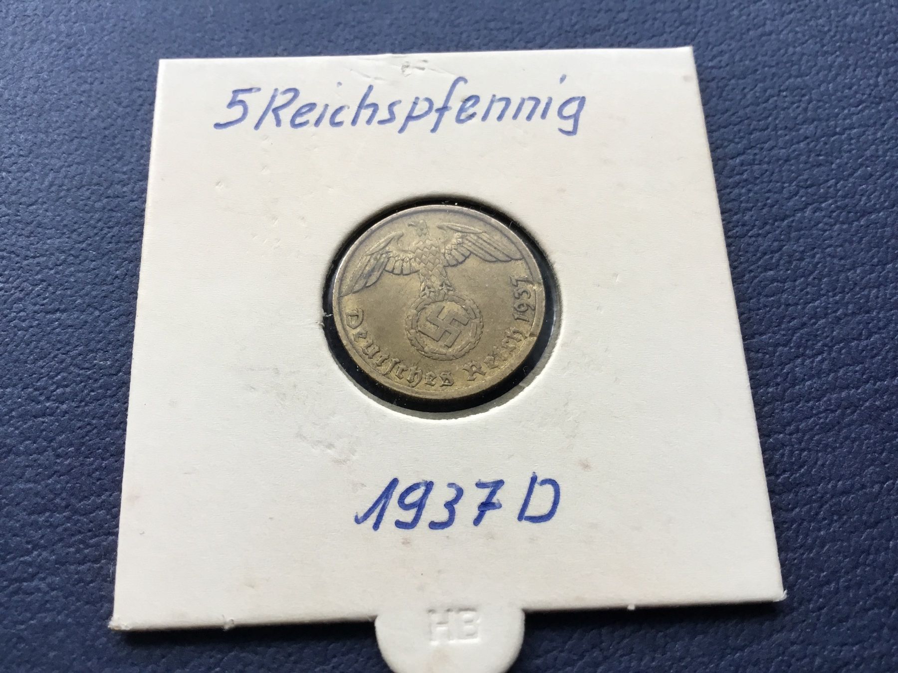 Alle Münzen: Drittes Reich 5 Reichspfennig 1937 D – Gebraucht aus St. Margrethen SG von alfapeugeot10 2