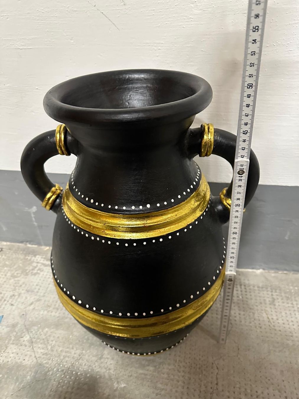 Töpfe: Set mit 3 Töpfen / Gold Schwarz / Ton – Gebraucht aus Gipf-Oberfrick von nobi97 1