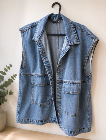 Jeans Weste hellblau 2XL / neu!