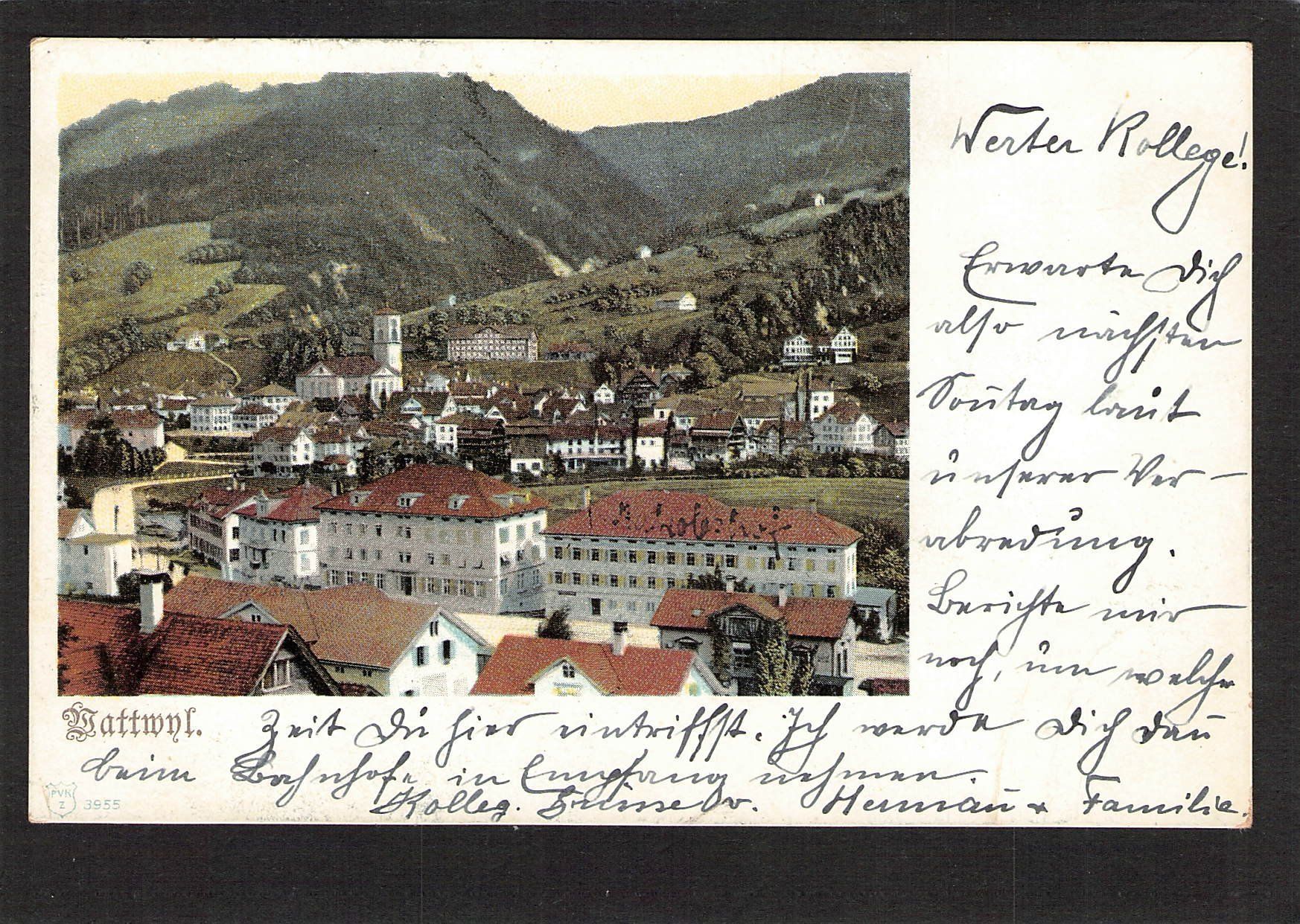 Cartoline postali: #Wattwil SG , gelaufen 1906 – Usato da Reichenburg venduto da Pipo-67