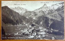 Montreux - Les Avants - Belle carte ancienne