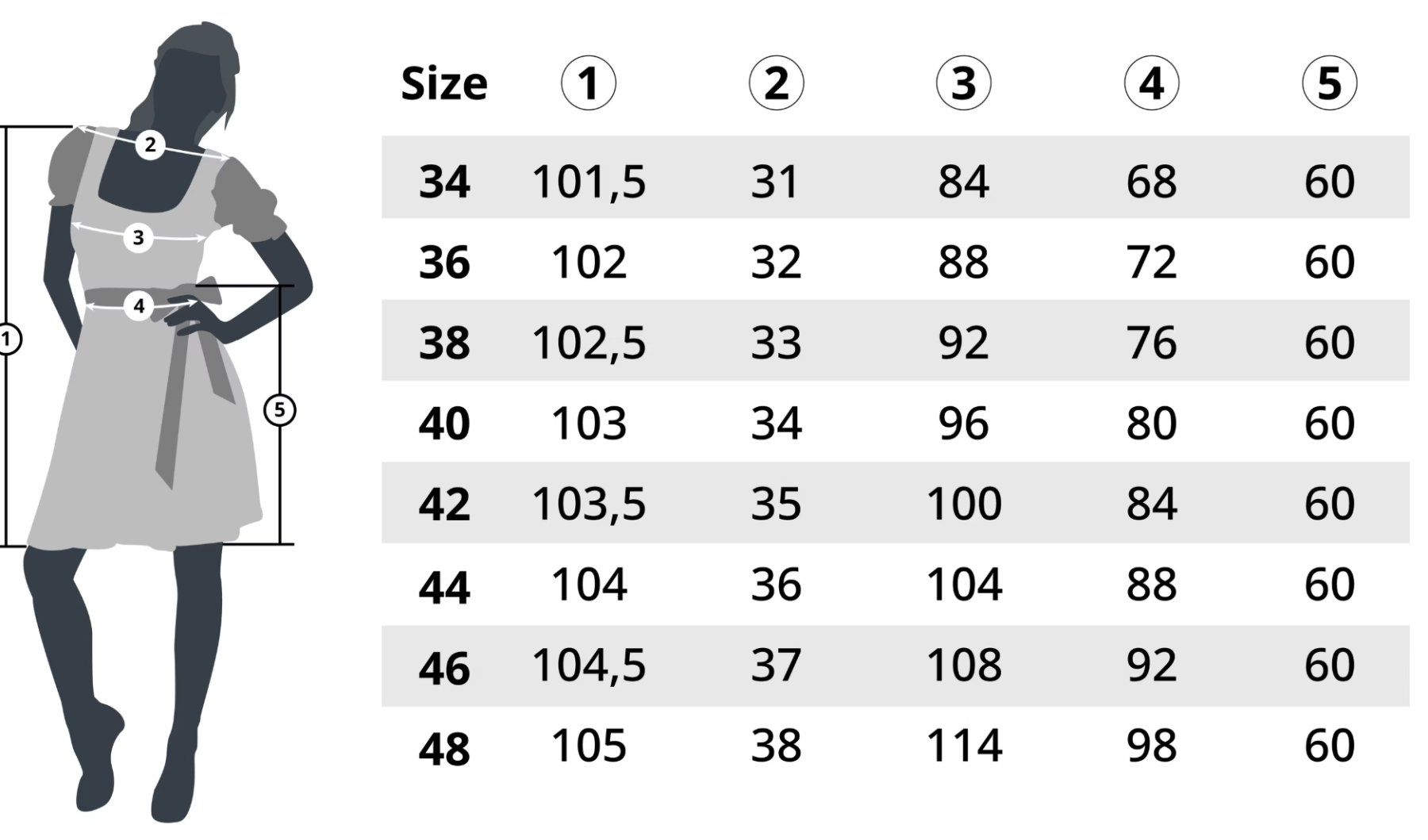 Costumi: Frauenkostüm Mini-Dirndl Ronja 34 – Nuovo (secondo la descrizione) da Steinhausen venduto da Retourenprofis 1