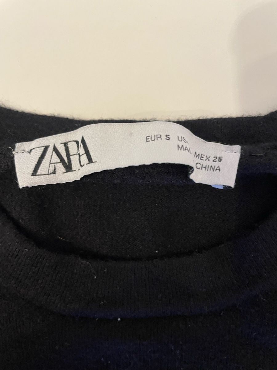 Zara Maglioni & Felpe: Zara Strickpullover, Schwarz, Gr. S – Goldene Details – Usato da Oberarth venduto da abi127 1