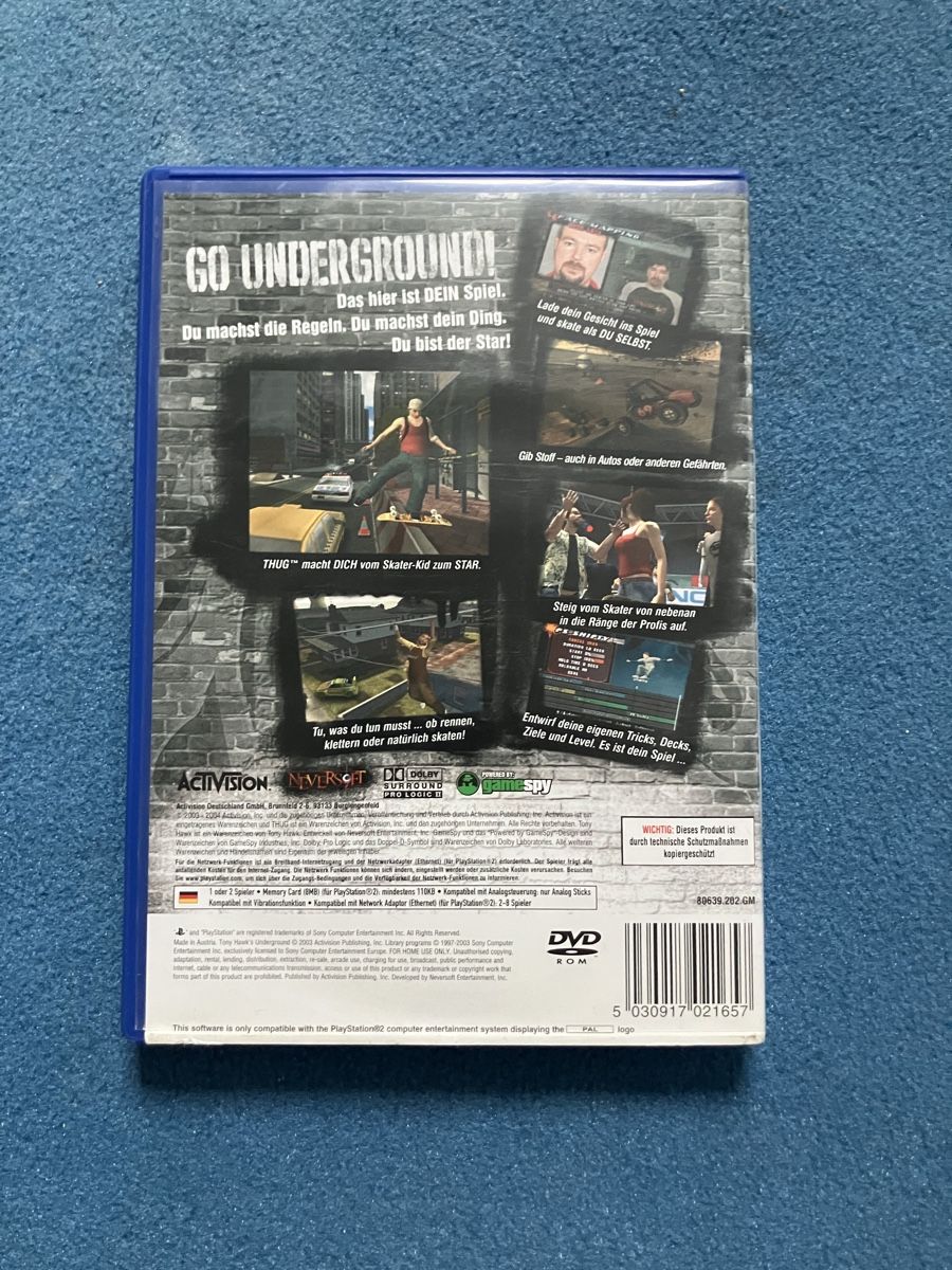 Sony Jeux: Tony Hawk's Underground PS2 – D'occasion à Chur par GC190 1
