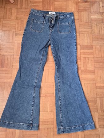 Guido Maria Kretschmer Jeans Gr.42 Schlaghose Denim Look