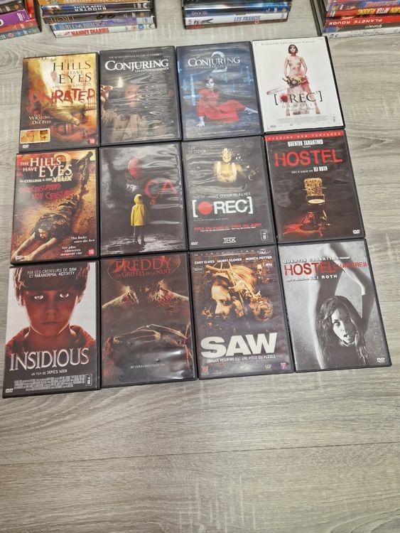 Lot de 12 DVDs d #39 horreur pour soirées frissons Comme neuf (D #39 occasion