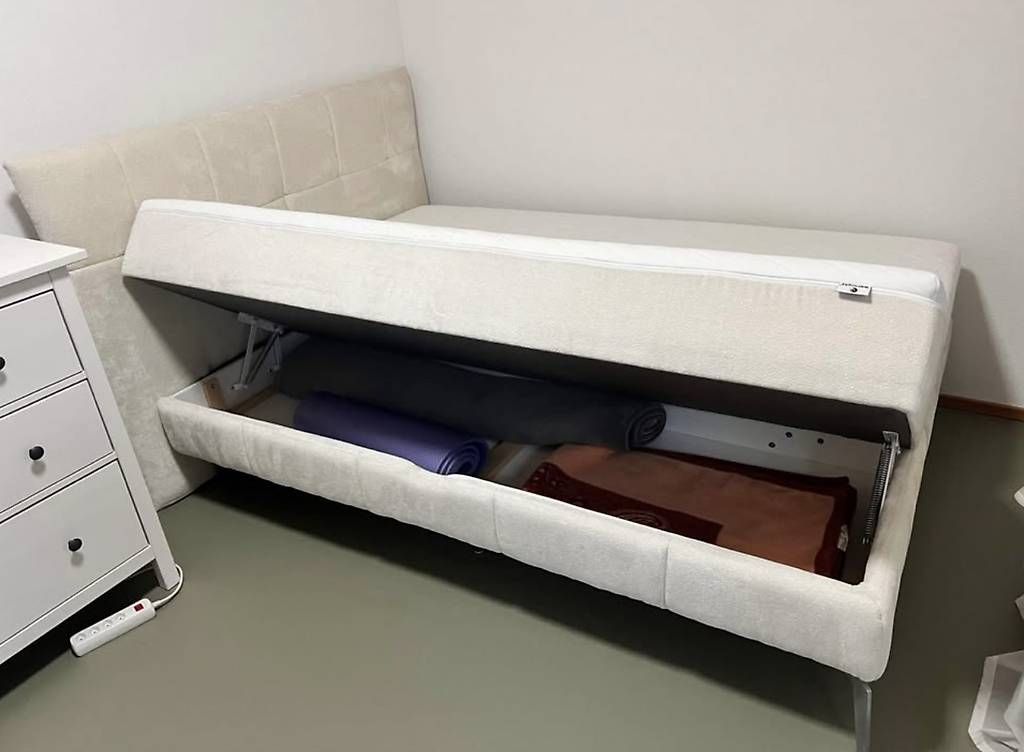 Letti: Boxspringbett Jolin in Creme beige 140x200cm – Usato da Zürich venduto da con_w96t 1