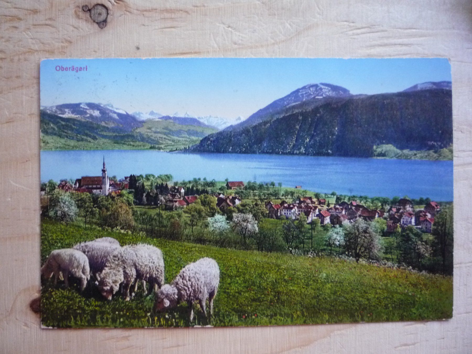 Cartoline postali: Oberägeri, 25.VI.29 – Usato da Rieden SG venduto da Brockehuesli