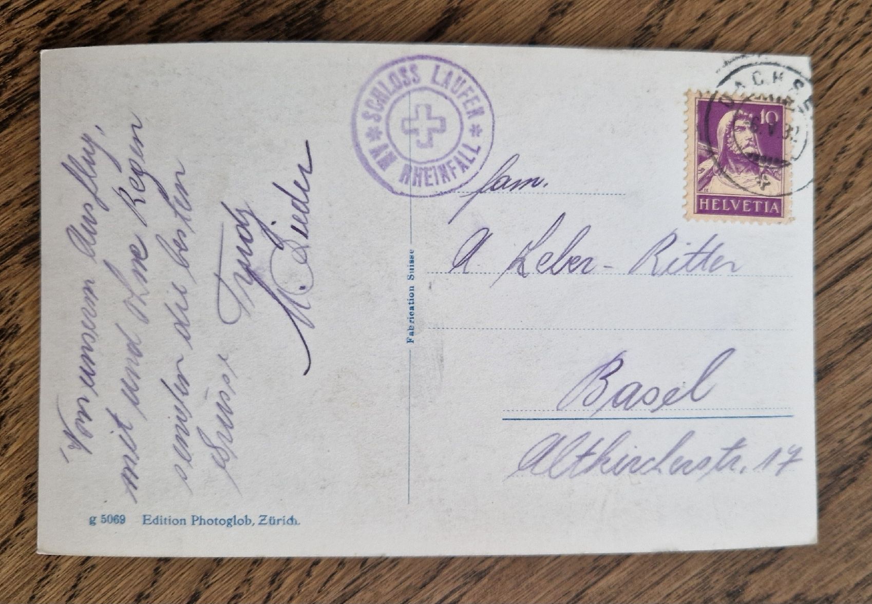 Cartes postales: Rheinfall 1932 – D'occasion à Ebikon par Donar50 1