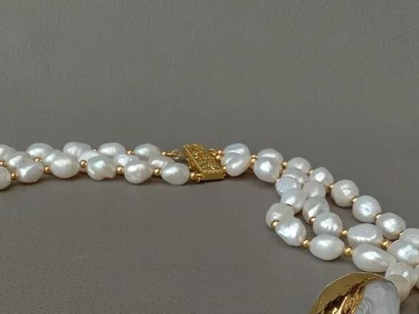 Catenine: Schön Halskette Perlen Kette Collier Perle Perlenkette Echt – Nuovo (secondo la descrizione) da Prilly venduto da ilyria73 8