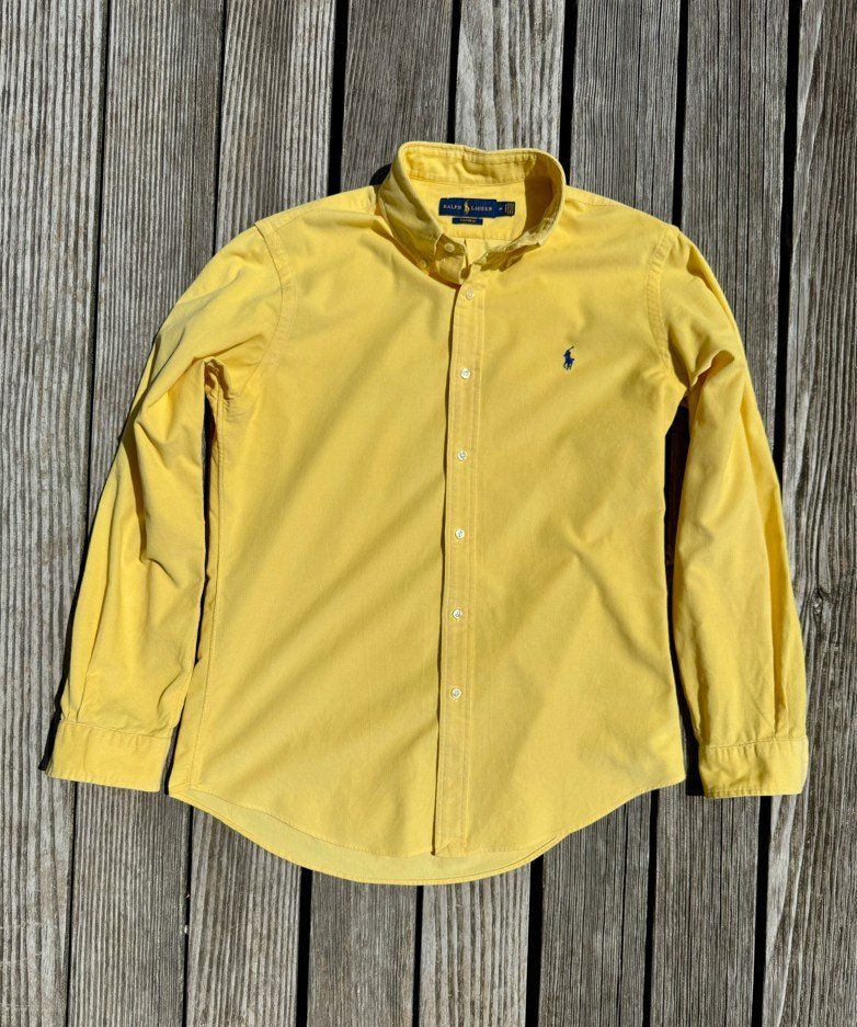 Ralph Lauren Camicie: Ralph Lauren Hemd Kord M Gelb – Usato da Männedorf venduto da LTMCS 1