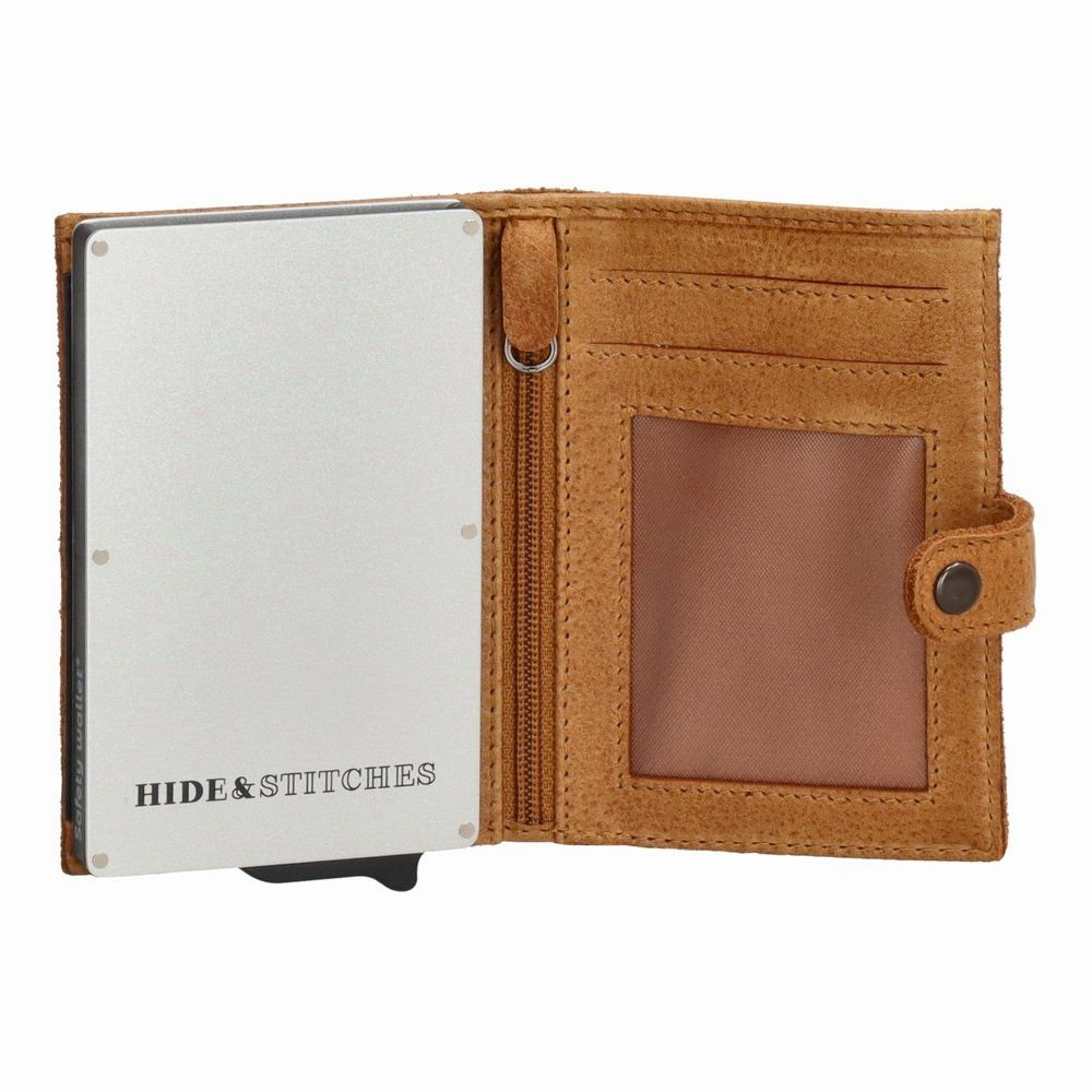 Sonstige Kleidung & Accessoires: Cognac Leder Kartenetui PopUp RFID Münzfach / GRATIS A-POST – Neu und originalverpackt aus Rebstein von Portemonnaie 1