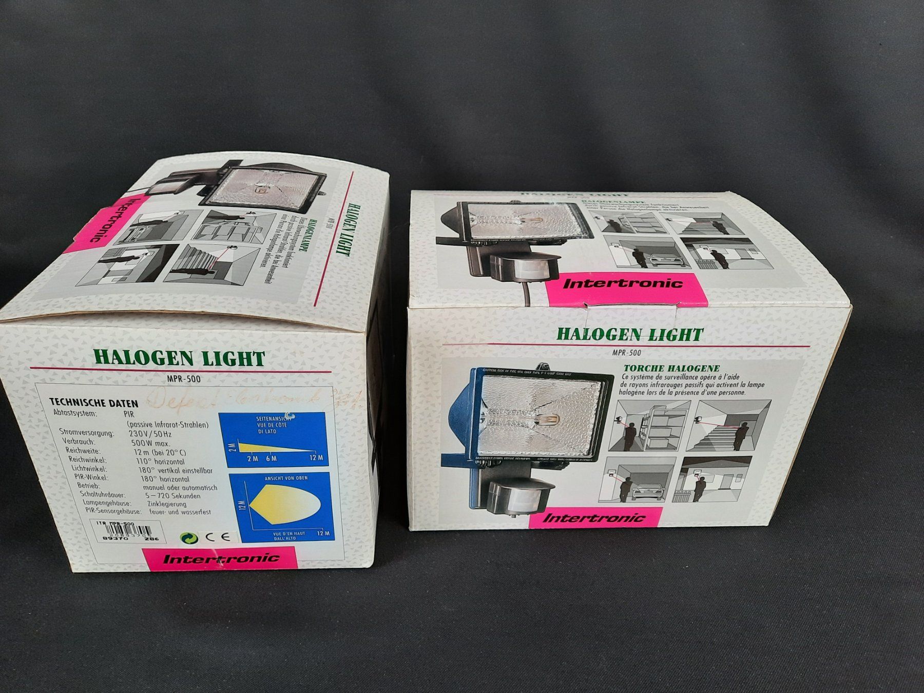 Lampade: 2er-Set Intertronic Halogen-Strahler 500W – Usato da Beinwil am See venduto da Restwert_Beinwil 1