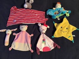 6er Set Baby Schmusetücher / Nuscheli - Top Zustand!