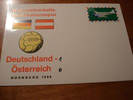 Maximumkarte Deutschland, 1969, WM Qualifikationsspiel DE-AT