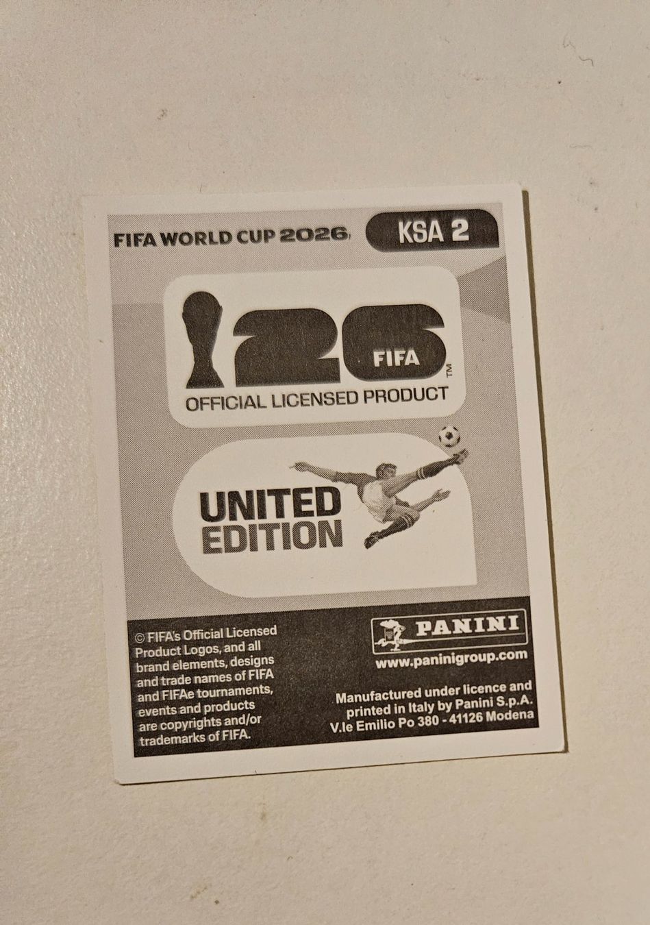 Panini Sammelbilder & Trading cards: FIFA WORLD CUP 2026        KSA 2       Nawaf Alaqidi – Gebraucht aus Schaffhausen von sabrina915 1