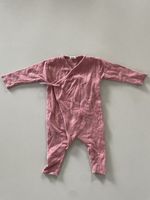 Strampler Wickeloptik Pink Grösse 62/68 Bio Baumwolle Seide