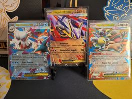 Pokemon 3x Diverse EX Karten Mega Evolution
