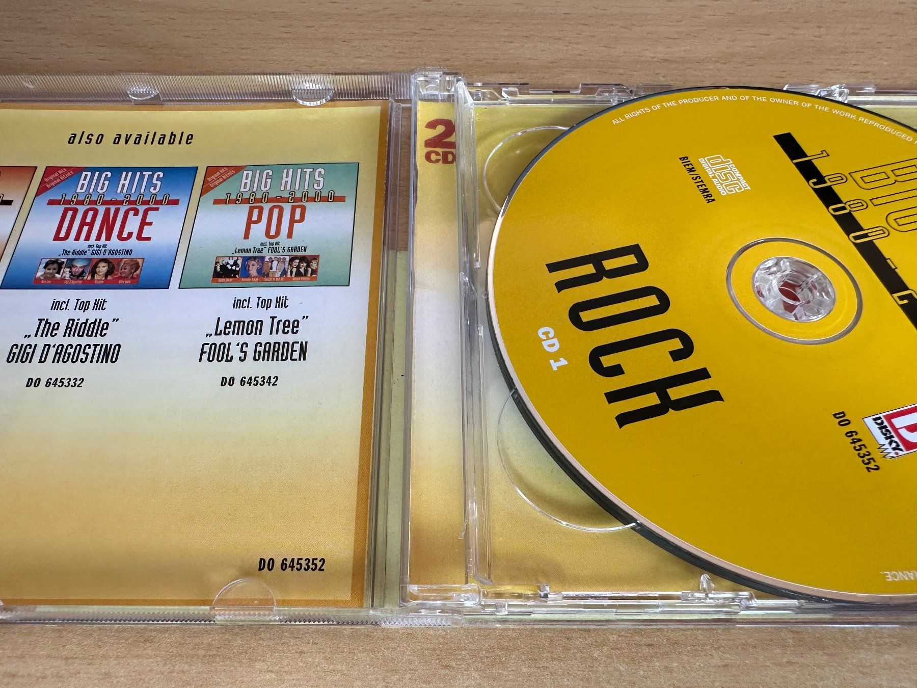 CD: Various – Big Hits 1980-2000 Rock - 2 CD – Usato da Rikon im Tösstal venduto da Alpenmutz 2