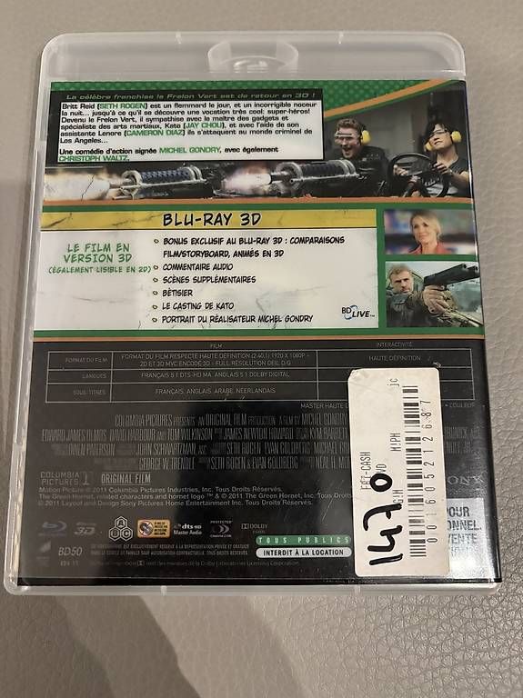 Tutti i DVDs: Blu-Ray The Green Hornet 3D – Usato da Riaz venduto da economie_circulaire 1