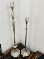 Exklusive Lambert Kerzeständer, 2er Set, Silber-Look, Top!