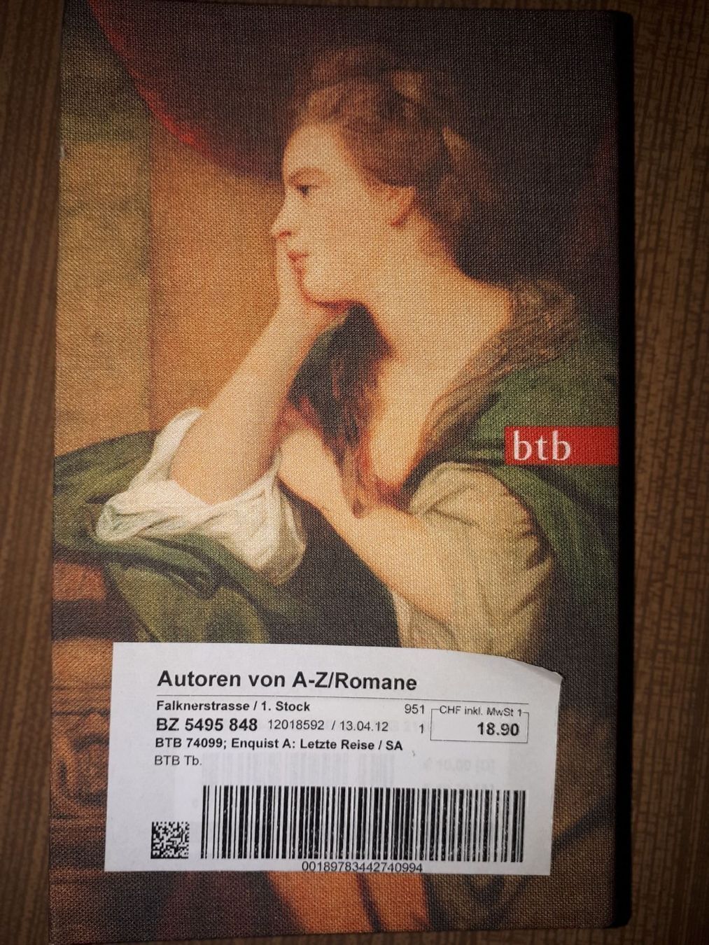 Livres: Anna Enquist: Letzte Reise – D'occasion à Basel par Alacant 1