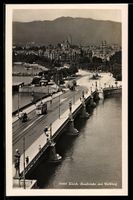 Zürich, Strassenbahn auf Quaibrücke mi