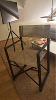 Faltstuhl Regiestuhl Rattan Optik Schwarz Top Zustand! (52)
