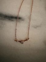 925 Sterling Silber Kette rosévergoldet Zirkonia Astrologie 