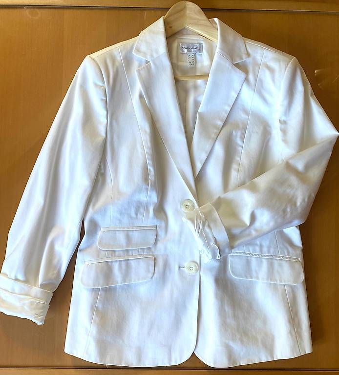 Peter Hahn Giacche: Blazer weiss von Peter Hahn – Nuovo (secondo la descrizione) da Reinach BL venduto da mar_9yy7 2