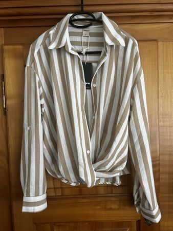 Zebra, Hemd, braun-weiss Gr. M neu mit Etikett